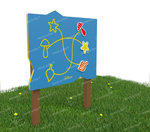 Уличный игровой развивающий модуль Что откуда?