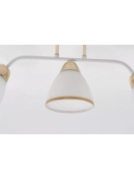 Люстра потолочная E27*3*60W белый, золото