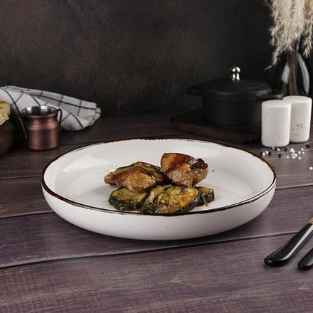 Тарелка с бортом d 25 см h4 см   Noble [6]