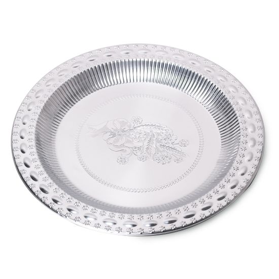 Поднос 40 см. из нержавеющей стали Kamille KM-4371 (d39,5х3 см)