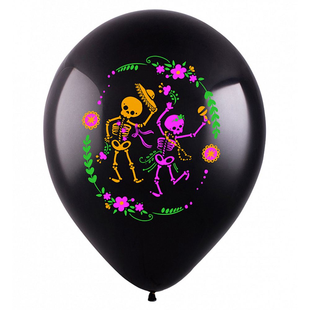 Шар (12"/30 см) Гламурный Хэллоуин, Ассорти Пастель 2 ст. 25 шт.