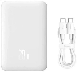 Внешний аккумулятор Baseus Magnetic Mini Air Wireless 10000mAh 20W (P10059001223-00), Белый
