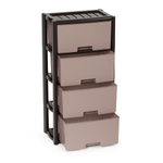 КОМОД КОЛОРИТ ВЕНГЕ 4-Х СЕКЦИОН. АРТ.М7836