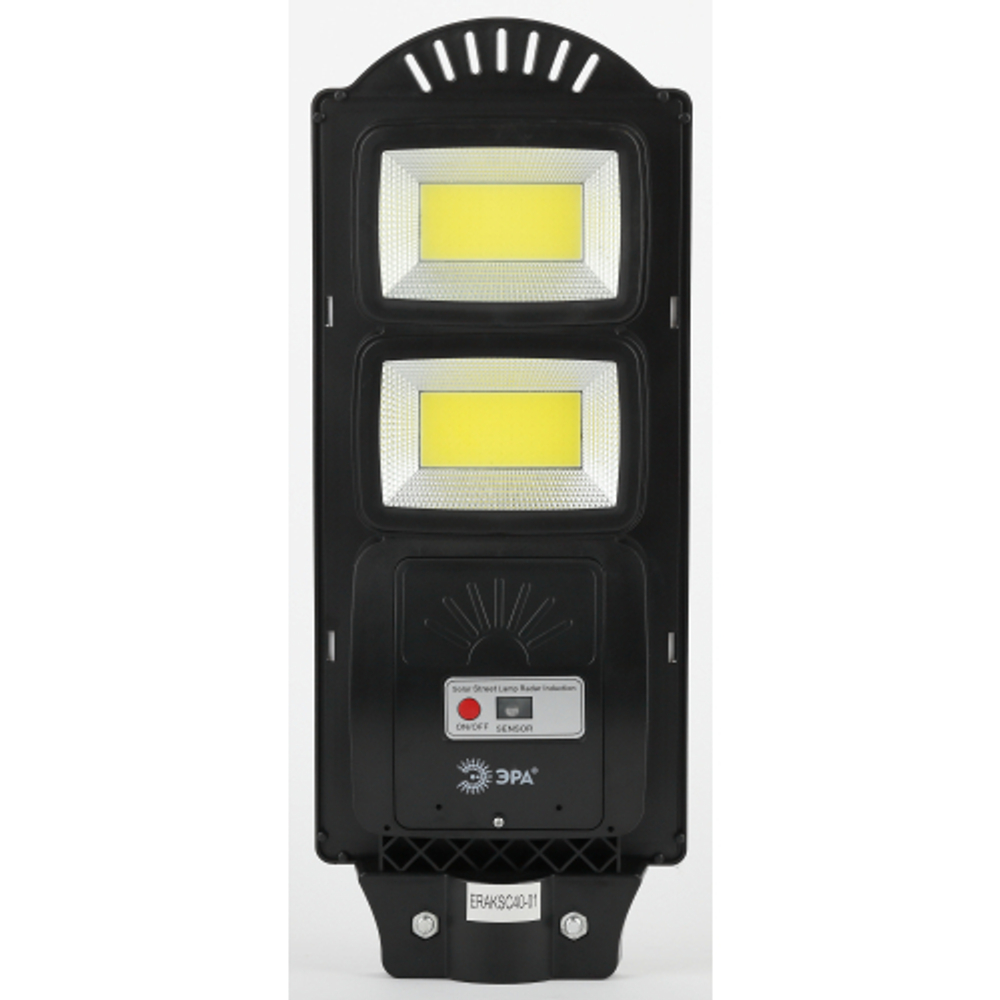 Консольный светильник ЭРА ERAKSC40-01 светодиодный уличный на солнечных батареях с датчиком движения 40W