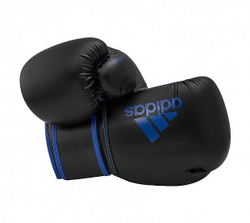 Перчатки боксерские Hybrid 80 черно-синие adiH80