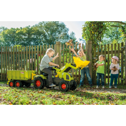 Детский педальный трактор Rolly Toys Farmtrac Axos CLAAS 611041 340 с ковшом от 3 лет — фото 3