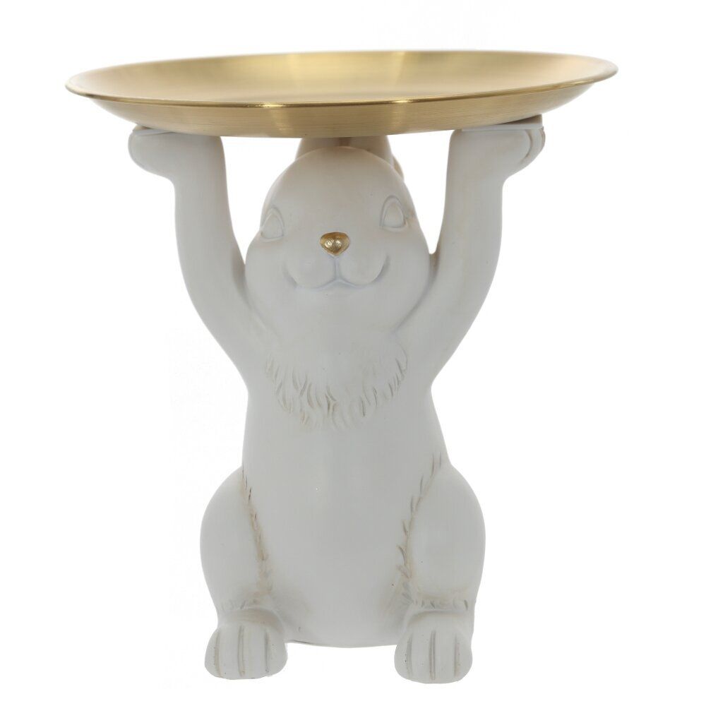 GAEM Фигурка декоративная "Заяц" с подносом, L20 W20 H21 см