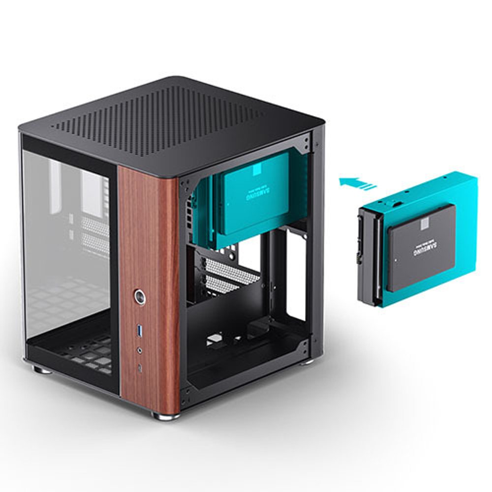 Корпус JONSBO TK-0, mini-ITX, micro-ATX, черный (без БП)