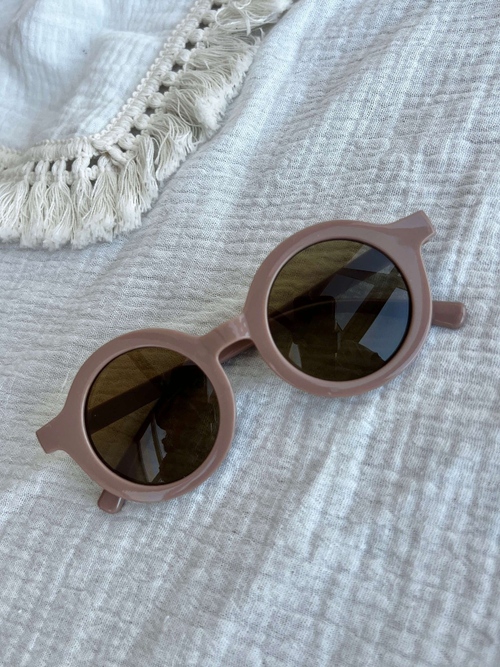 Очки Retro, Темная пудра