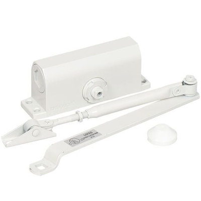 Доводчик дверной Trodos, TD-60, с фиксац, до 60 кг, 90, бел, 272028