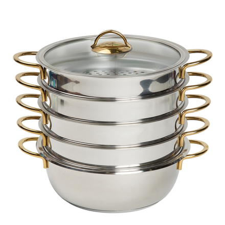 Мантоварка из нержавеющей стали MR 5-слоев 30 см