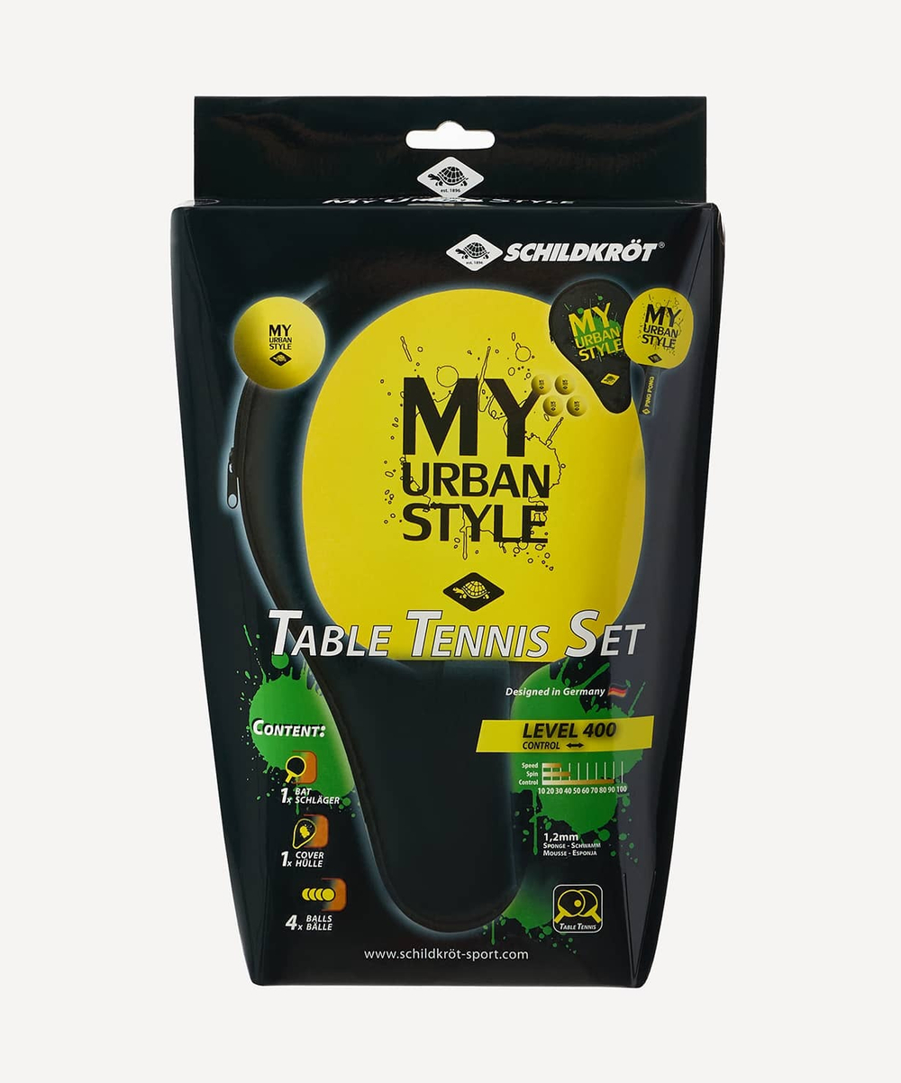 Набор для настольного тенниса My Urban Style, 1 ракетка, 4 мяча, чехол