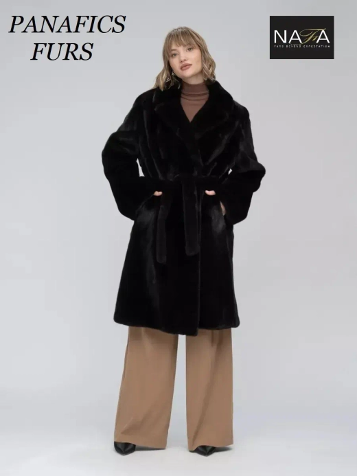 Шуба норковая натуральная Длина 110 см