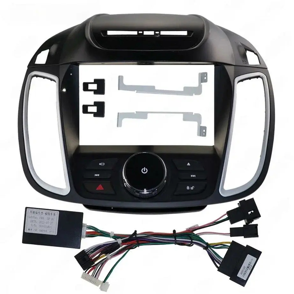 Магнитола для Ford Kuga 2 2012-2019 (без SYNC 3) - Carmedia SF-9203-1 (рамка 9") QLed+2K, Android 12, ТОП процессор, CarPlay, 4G SIM-слот