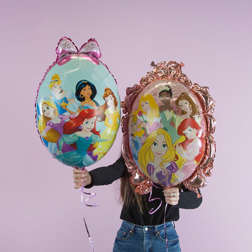 Шар (28''/71 см) Фигура, Зеркало, Принцессы Диснея, 1 шт.