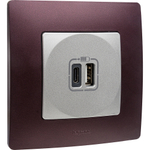 Рамка 1 пост сливовый ETIKA Legrand