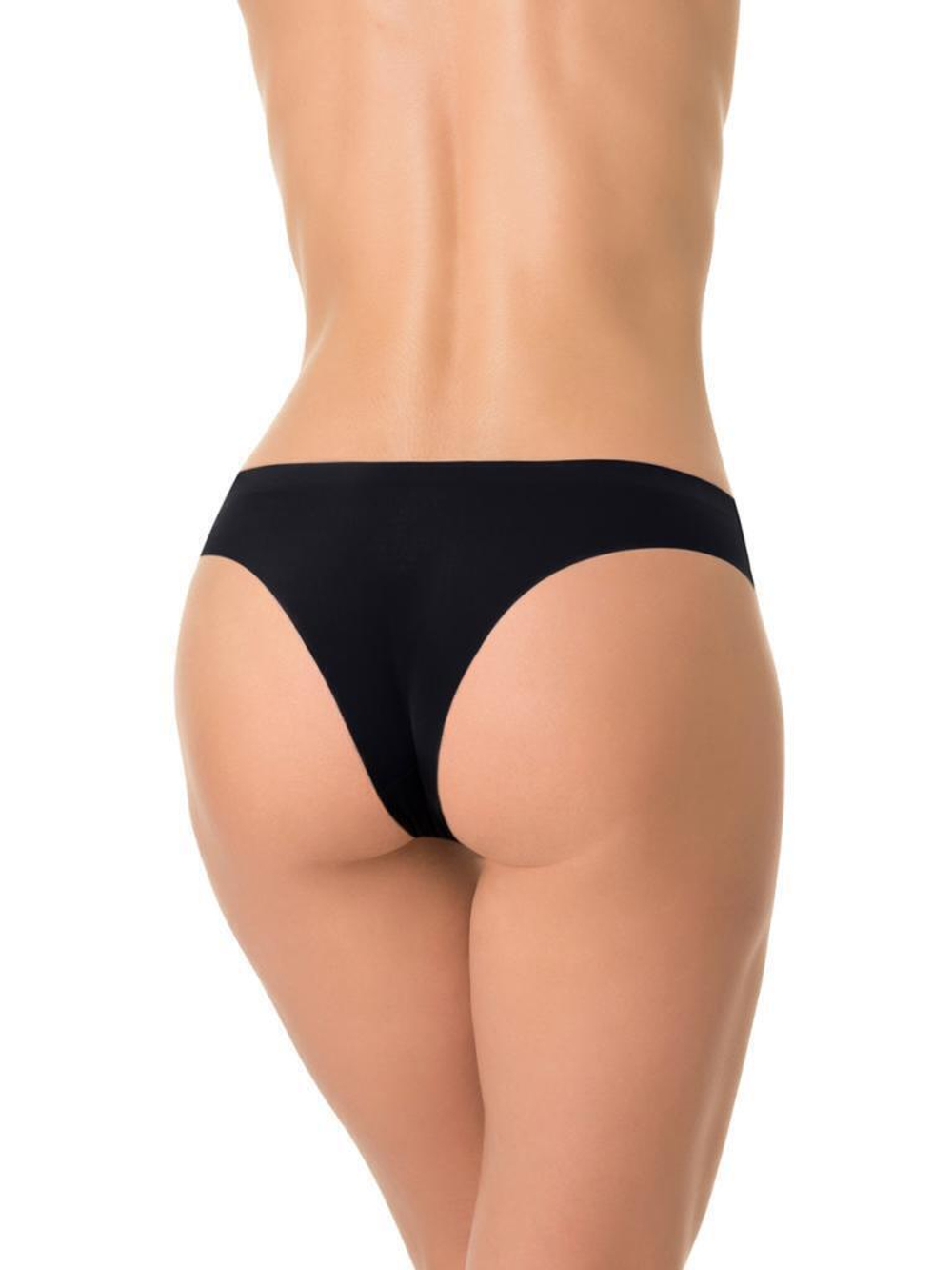 Нейлоновые трусики-бразилиана (Размер: M) (Цвет: бежевый)