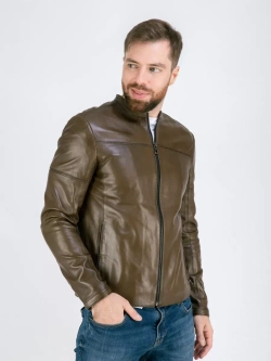 Куртка кожаная демисезонная  Турция
