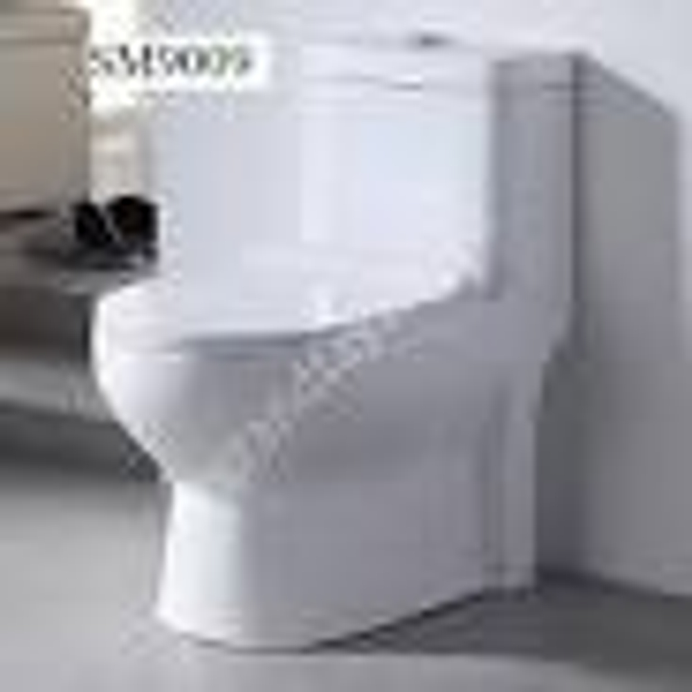 Унитаз Монолит T1084 безободковый круговой смыв, тонкое сиденье ДП (с гофрой и подводкой)