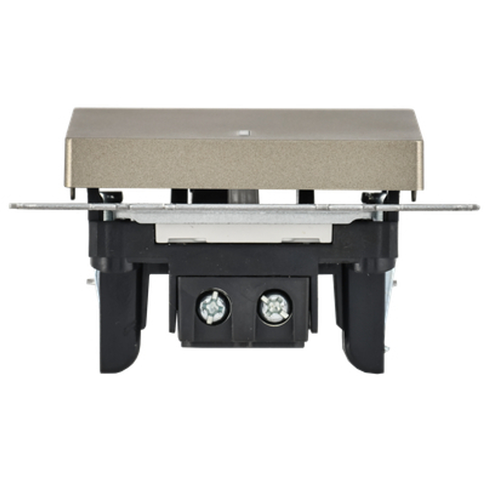 BRITE Выключатель 1-клавишный с индикацией 10А ВС10-1-1-БрШ шампань IEK