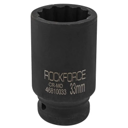 Головка ударная глубокая 3/4'', 33мм (12гр.) RockForce RF-46810033