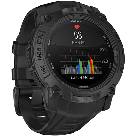 Garmin Instinct 3 50 мм AMOLED Tactical Edition Black with Black Band (010-03020-50)