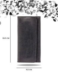 Кошелек классический черная кожа 05056