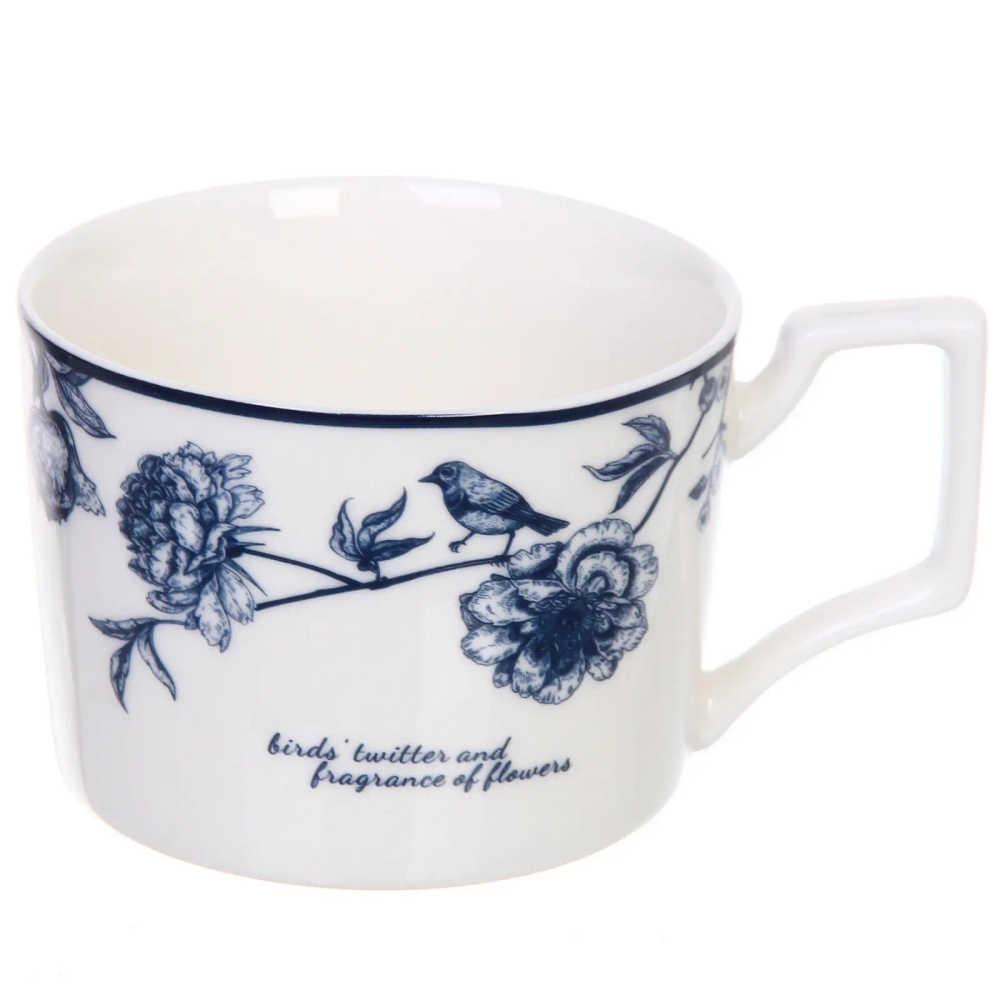 Чайная пара «Шарм» (кружка 270мл, блюдце,ложка) синяя