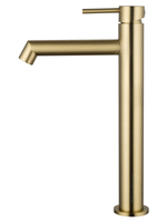 Смеситель для раковины высокий WONZON & WOGHAND, Брашированное золото (WW-H1064-BG)