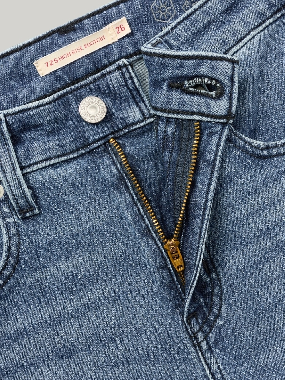 Женские джинсы клеш с завышенной талией Levi's 725 High Rise Bootcut 18759-0229, Утепленные