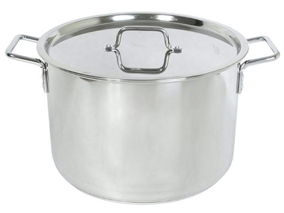 Кастрюля 20л нерж d35см h24см, капсульное дно, ТРС "Общепит"