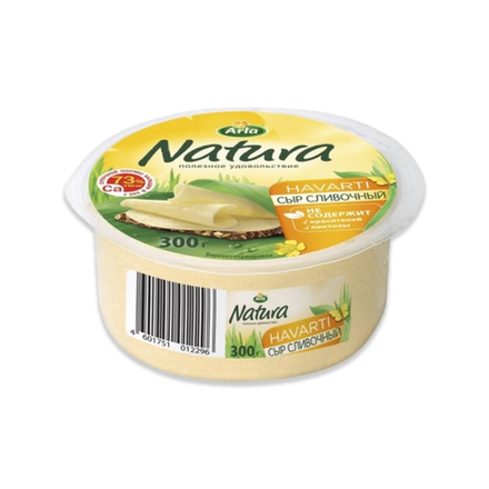 Сыр Natura Сливочный Havarti 300 гр
