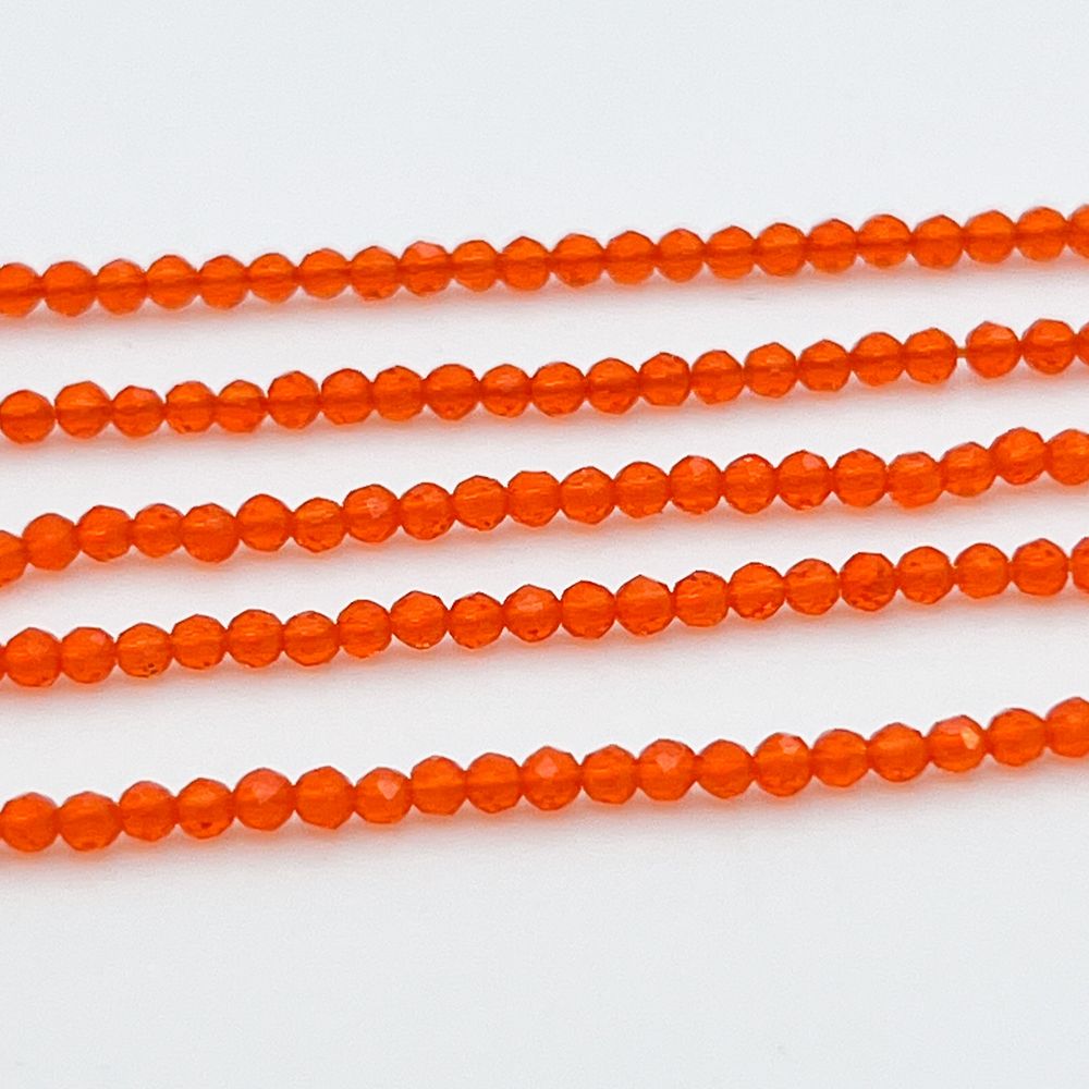 &amp;quot;Шпинель&amp;quot; (имитация из стекла), цвет оранжевый , размер 2 мм, цена за нить около 210 шт (38 см)