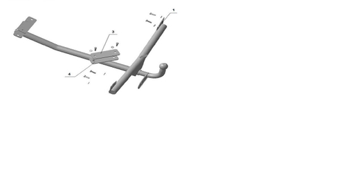 Фаркоп для Audi 80 B-3 1986-1991гг(без электрики) (паспорт и сертификат) AvtoS.AU01