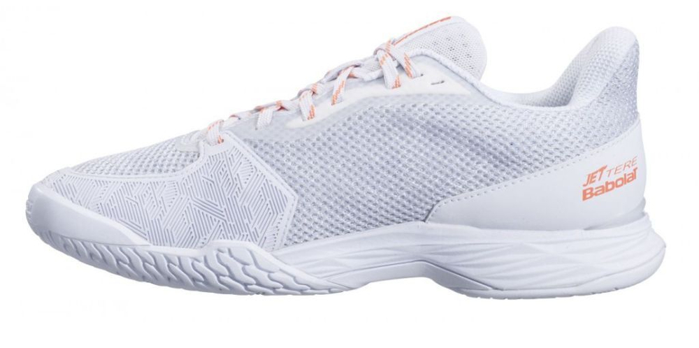 Женские теннисные кроссовки Babolat Jet Tere All Court Women - white/living coral - White