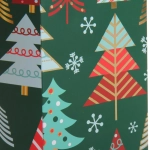 Пакет под бутылку «Зимний вечер» 11*38*11 см, микс