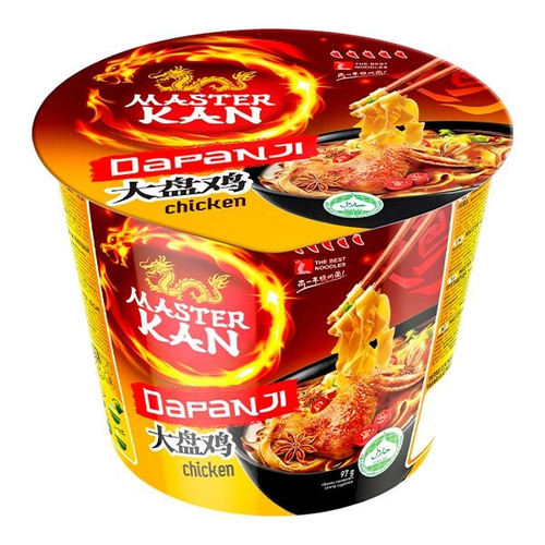 Лапша быстрого приготовления Dapanji со вкусом курицы Master Kan, чашка 97 г