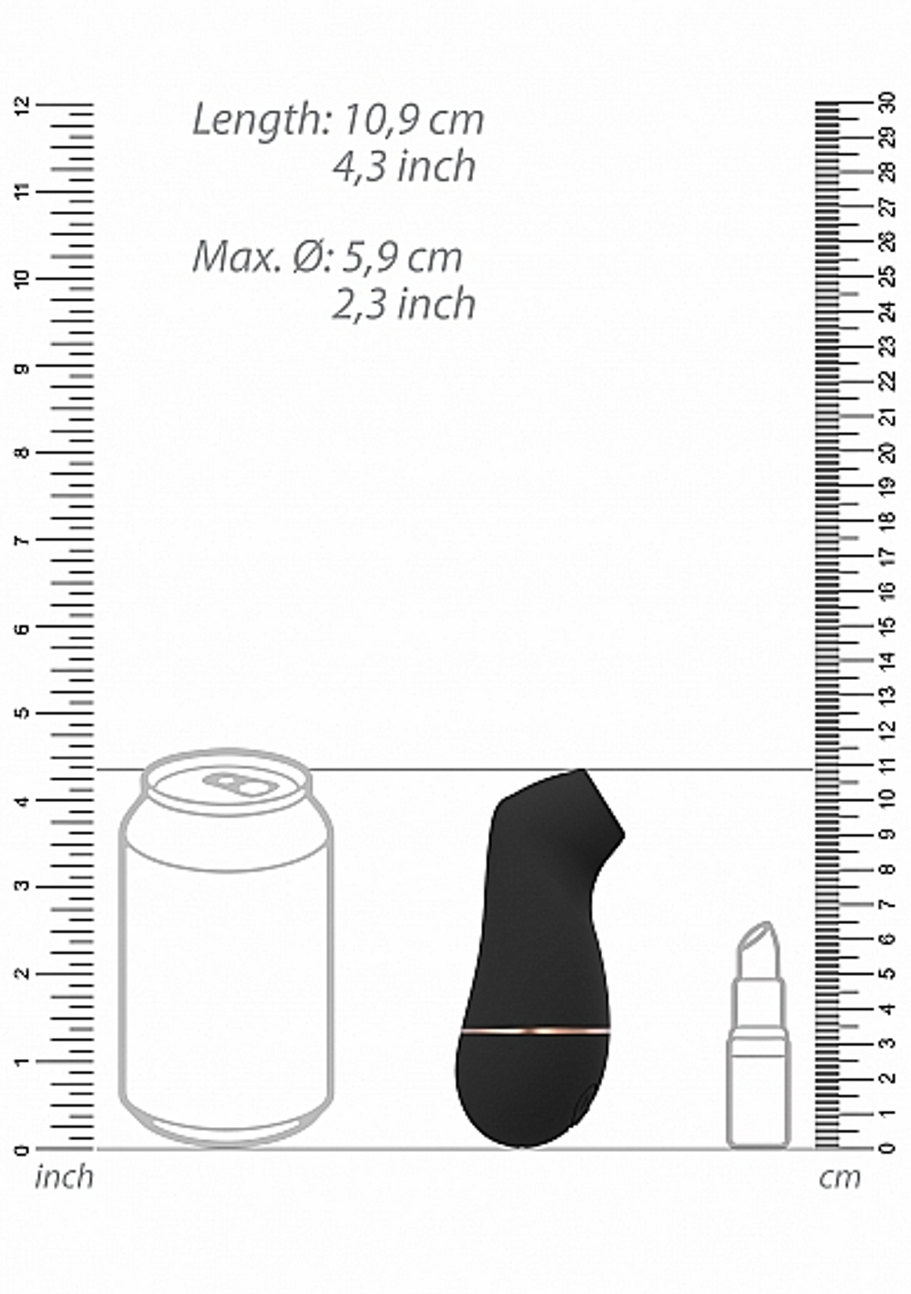 Вакуумно-волновой стимулятор Irresistible Kissable, черный