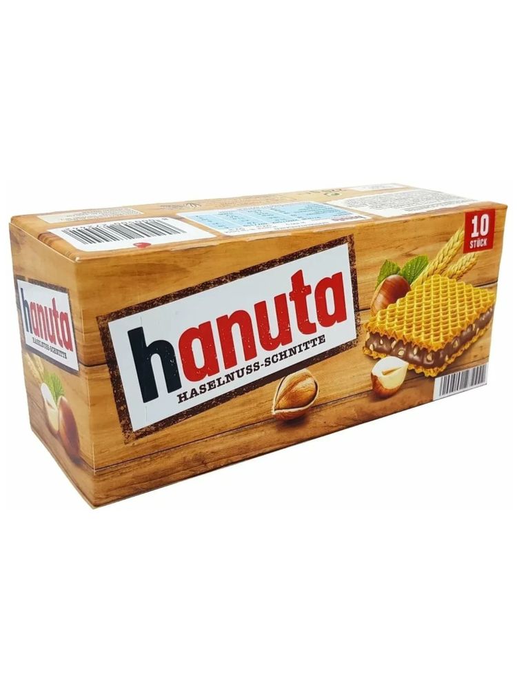 Вафли Ferrero Hanuta с шоколадно-ореховой начинкой 220 г x 2 шт