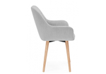 Стул деревянный Woodville Флюид 360 светло-серый (zd 960), светлое дерево