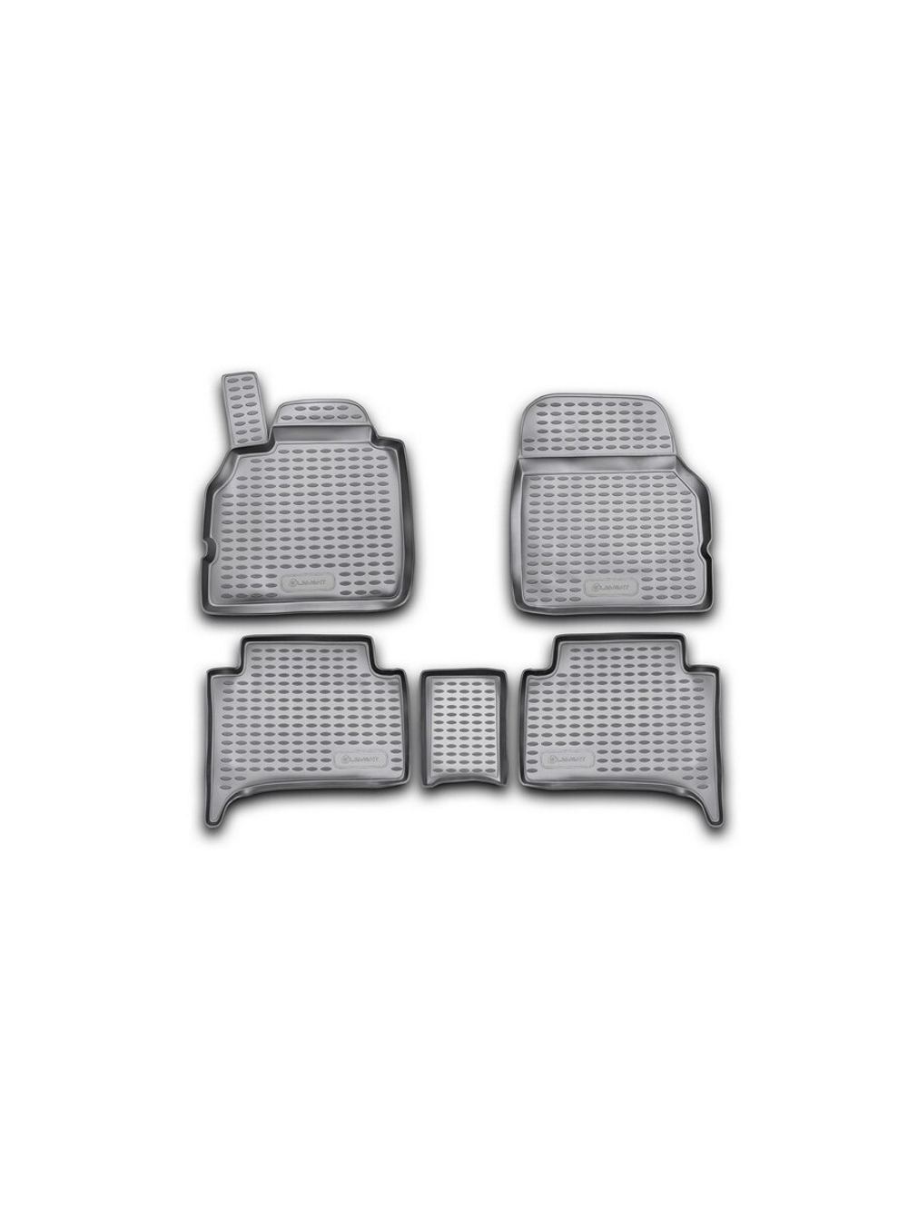 Коврики в салон для RENAULT Scenic (II, IIp) 2003-2009, 5 шт. (полиуретан) NLC.41.09.210