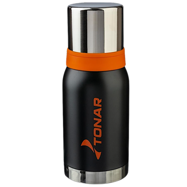 Термос 0.75л Тонар HS.TM-038 Питьевой Чёрный 2 крышки-кружки  (98°C &gt;6ч-81°С &gt;12ч-70°С &gt;24ч-56°С)