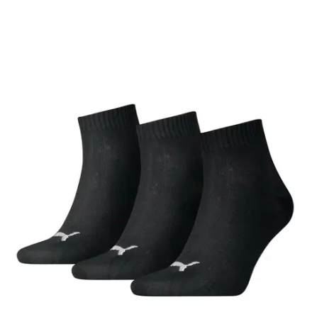 Носки PUMA UNISEX QUARTER PLAIN 3P black