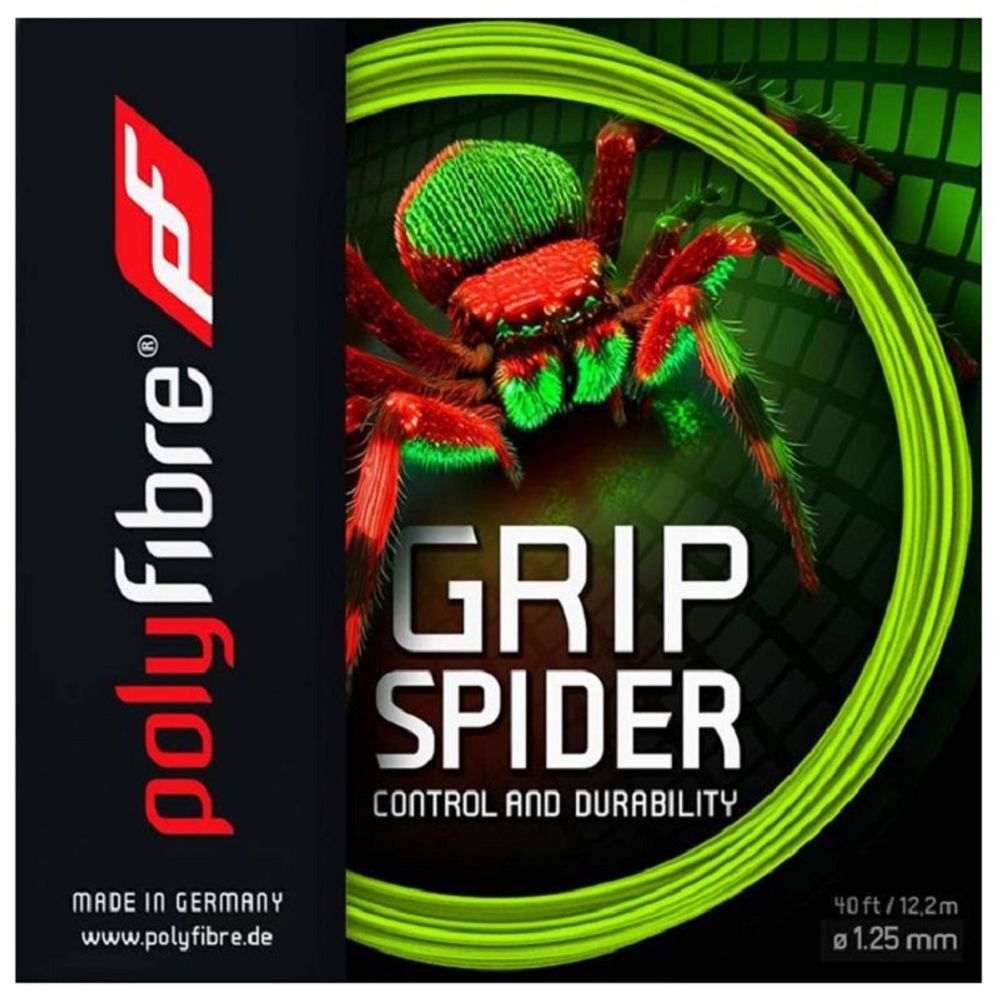 Теннисные струны Polyfibre Grip Spider (12,2 m) - green