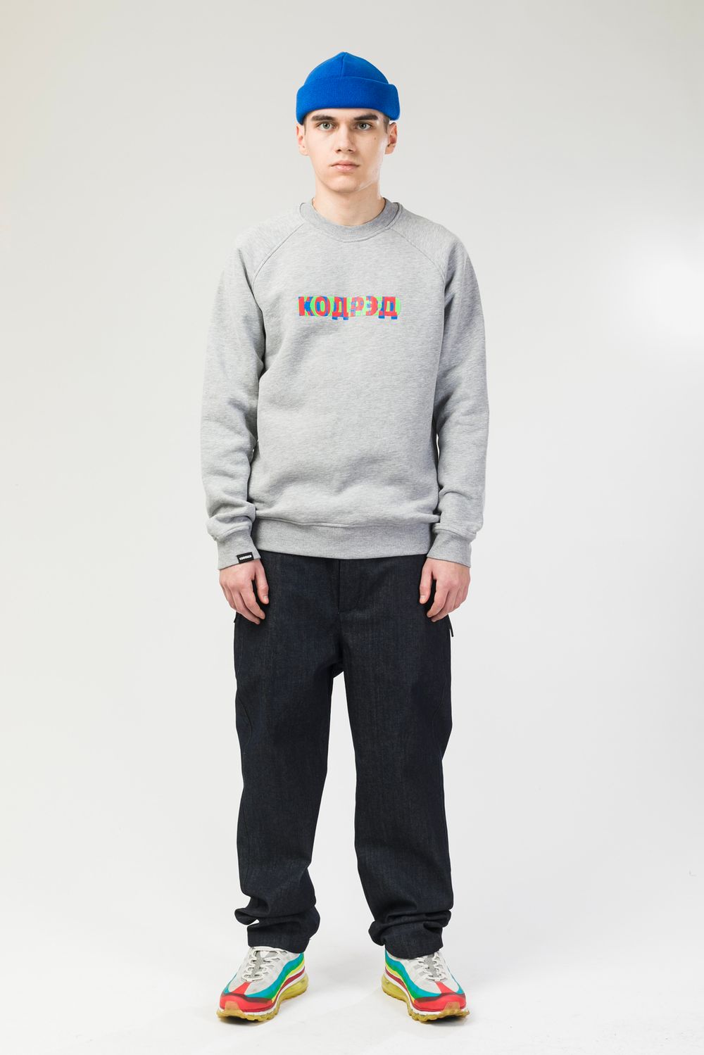 Толстовка-крюнек CODERED Firm RGB Pair Серый Меланж