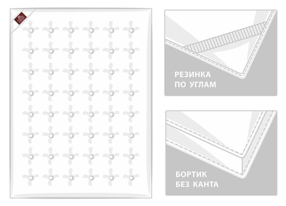 Наматрасник-топпер всесезонный 140х200 German Grass Topper Silk Grass
