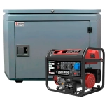 Генератор бензиновый SUNREKA G8500EAX с кожухом Geon 1200 RAL 7024