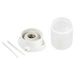 Светильник ЭРА НББ 02-60-001 для бани и сауны керамика/стекло прямой IP54 E27 max 60Вт белый НПБ400