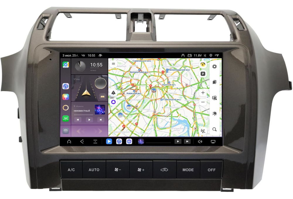 Магнитола для Lexus GX460 2009-2019 (без Mark Levinson) - Kuberg QLed, Android 13, TS20, CarPlay, SIM-слот