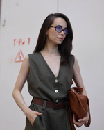 жилет изо льна